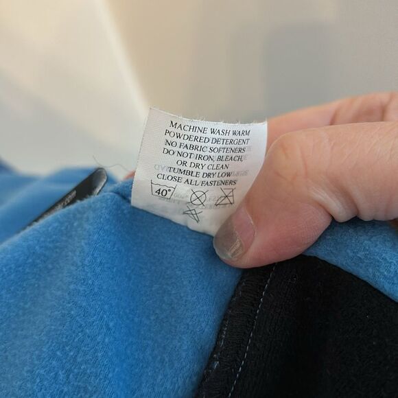 Marmot Women’s Fleece Full Zip Windstopper wind breaker jacket coat blue warm XL - Picture 11 of 12